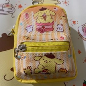 Pompompurin Yellow Mini Backpack with Removable Strap NWOT